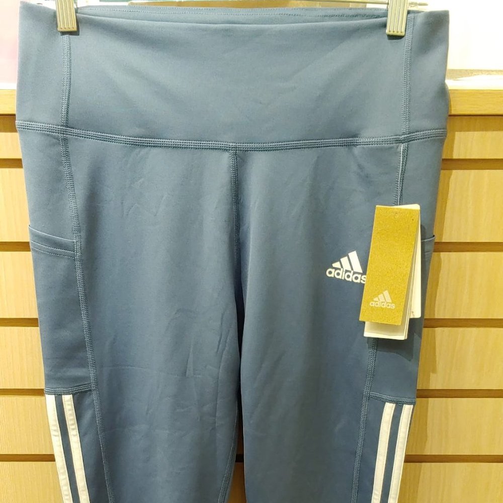 Adidas women’s capris leggings color creblu/white